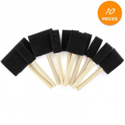 10 Piece Acrylic oil watercolor art craft paint diy drawing Sponge brush set with wooden handle