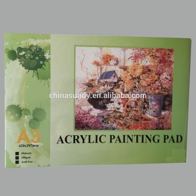 Hight Quality 40 sheets Paper acrylic sketch canvas pad