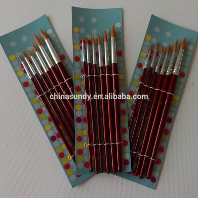 Professional silver Nylon Artists Painting Brushes