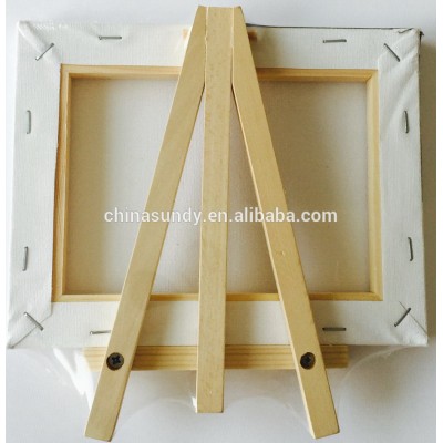 Kids Mini Easel and Canvas Set Canvas 10x10cm WITH EASEL SET, canvas and easel