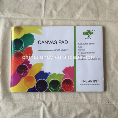 Acid free coated 100% cotton canvas for acrylic and oil painting