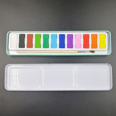 hot sale 12 colors watercolor cake set