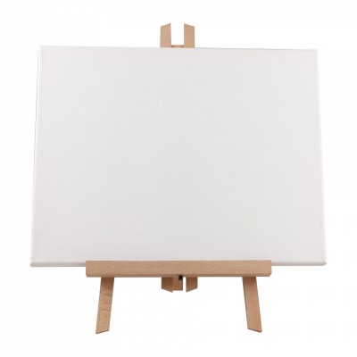 CANVAS FRAME 30*40cm with wooden easel acrylic color brush set  palette canvas easel