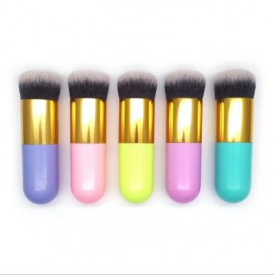 Man-made fiber single flat head BB cream loose powder makeup brush